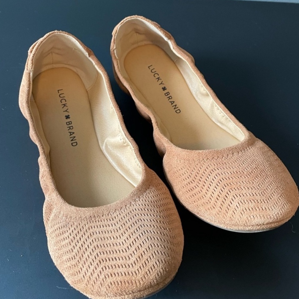 Brown Women's Lucky Brand Echo Ballet Flats - Picture 2 of 4